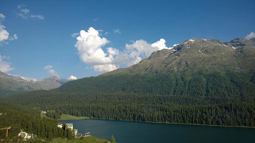 Kulm Hotel - Blick auf den St. Moritz See