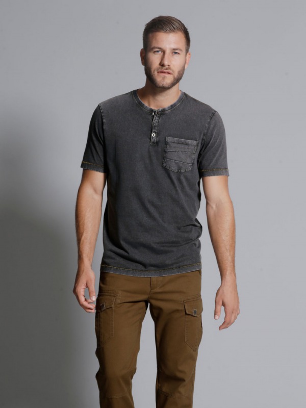 HAPPYsize - T-Shirt in Jeans-Optik von Men Plus