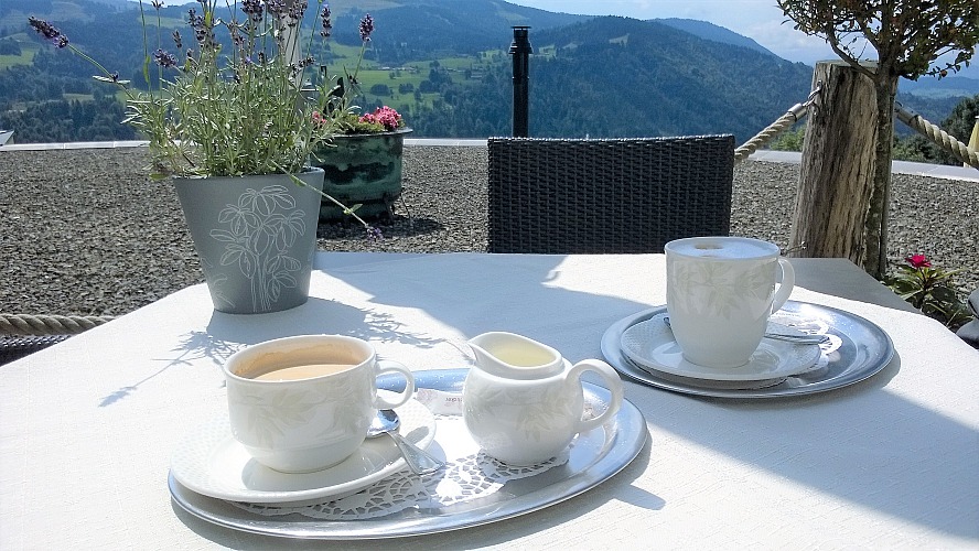 Hotel Bergkristall Natur & Spa: Kaffee zur Begrüßung