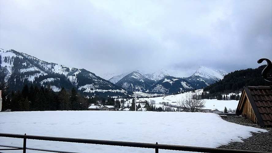 Hotel Bergblick: wir genießen die winterliche Stille
