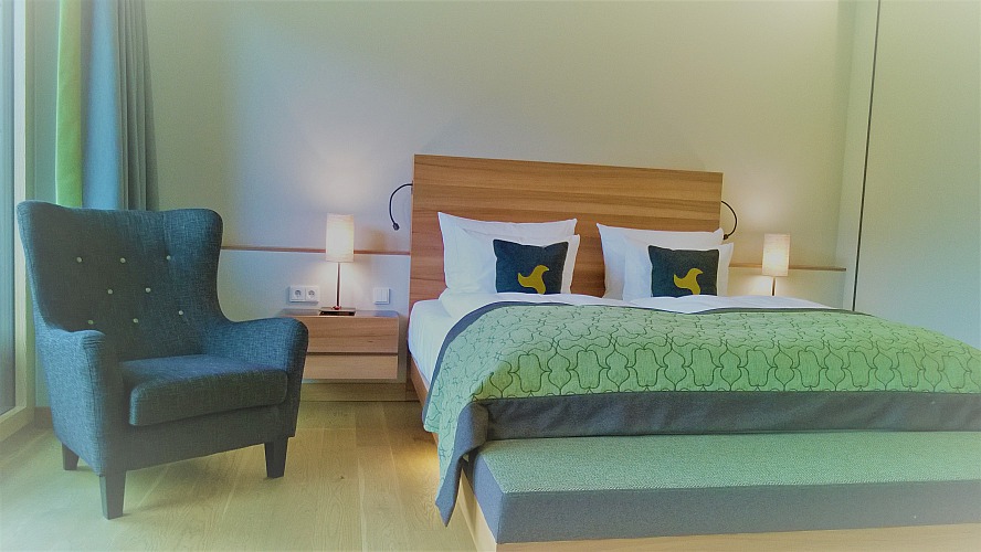 Der Klosterhof: die hochwertigen Betten garantieren einen erholsamen Schlaf.