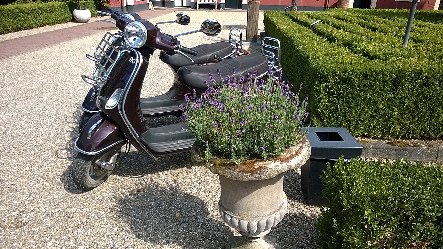 Château St. Gerlach: Vespas und Fahrräder können Gäste mieten