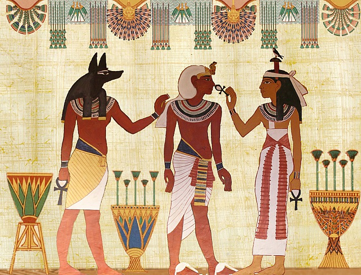 Auf Papyrus festgehalten für die Nachwelt sind Zeichnungen und Schriften aus dem alten Ägypten.