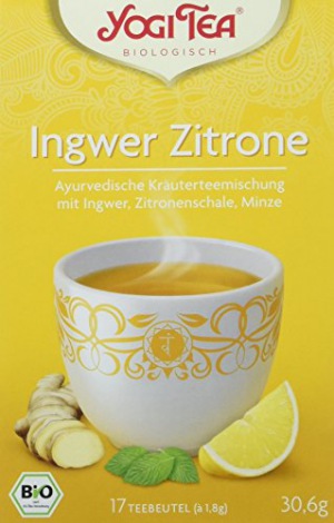 Yogi Tea Ingwer Zitrone Tee Bio, 3er Pack (3 x 30,6 g) 