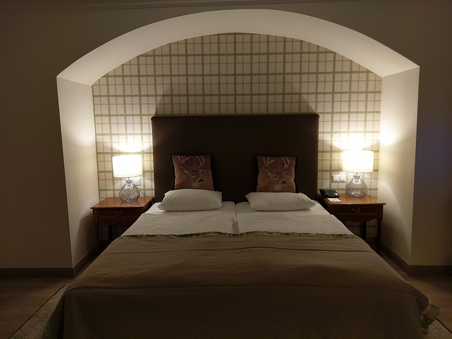 Hotel Das Alpenhaus Gastein: Das Bett in unserem Zimmer