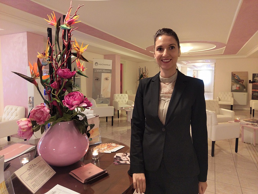 Hotel Savoia Thermae & SPA: Die Schönheitsfarm im Savoia wird mir von der charmanten Hotelleitung gezeigt