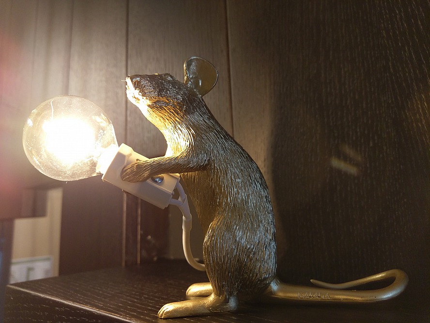 Hotel Zugbrücke Grenzau: Besonders gut gefallen mir die kleinen Lampen in Form von Mäuschen...