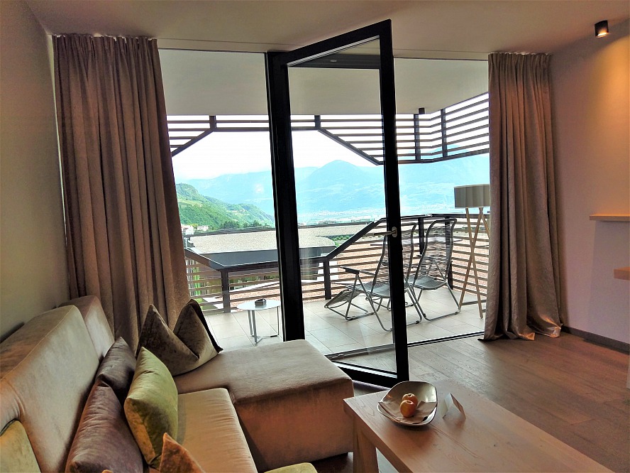 Schenna Resort: Blick aus unserem Zimmer