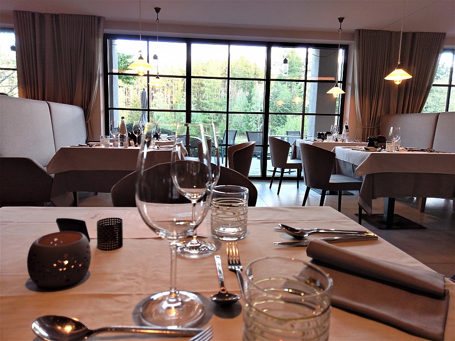 Hotel Seehof - Nature Retreat: unser Platz im Restaurant