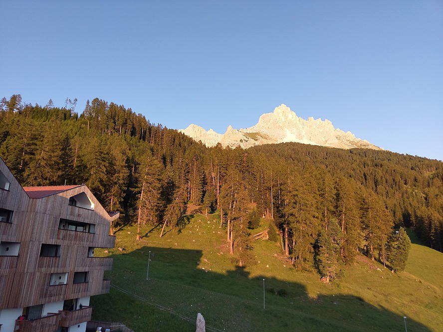 Hotel Cristal Obereggen: Blick auf die Dolomiten