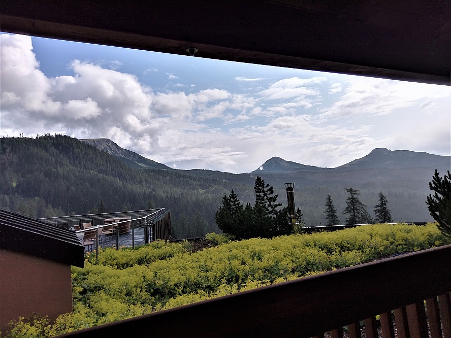 Hotel Cristal Obereggen: Blick vom Balkon