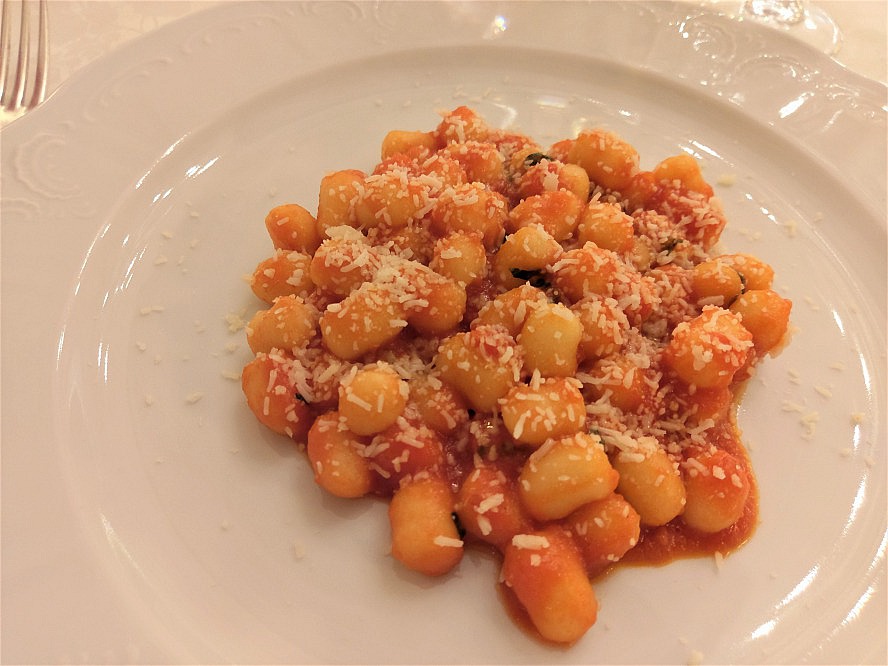 Grand Hotel Cesenatico: köstliche frisch zubereitete Gnocchis