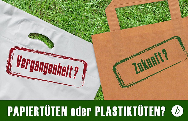 Was ist umweltfreundlicher Papier oder Plastik? Mehrweg-Verwendung bei Tragetaschen.