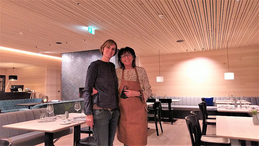 Fuchsegg Eco Lodge: Unsere Gastgeberin Carmen Can und ihre charmante Mutter