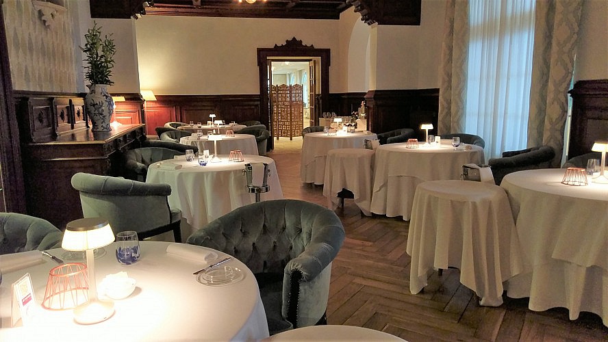 Grand Hotel Fasano: Im Restaurant Il Fagiano kreiert der Starkoch Matteo Felter für uns am Abend moderne italienische Gerichte