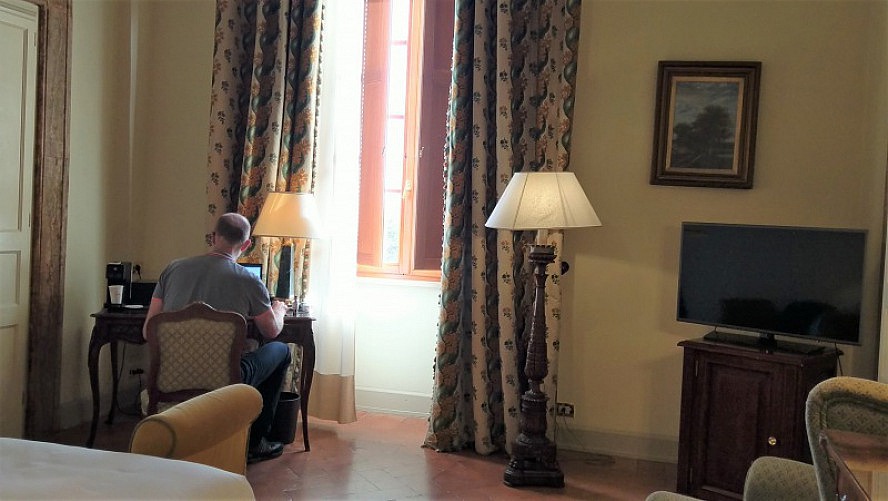 Grand Hotel Continental Siena: An einen Arbeitsplatz mit dieser Aussicht möchten wir uns gerne gewöhnen