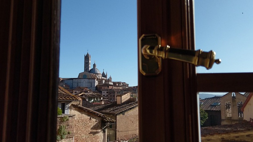 Grand Hotel Continental Siena: Unbeschreiblicher Blick aus unserem Zimmer