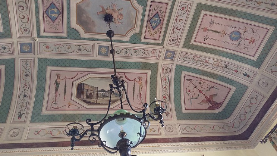 Grand Hotel Continental Siena: Zauberhafte Deckenmalerei - In etwa 4,50m Höhe in unserem Zimmer