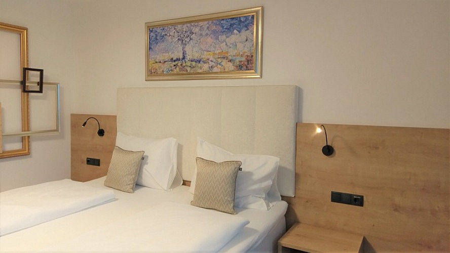 Hotel Edelmanns: die Betten sind wirklich sehr bequem