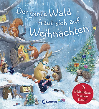 Der ganze Wald freut sich auf Weihnachten Drei Weihnachtsgeschichten in einem Buch für Kinder ab 4 Jahren