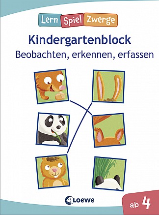 Die neuen LernSpielZwerge - Beobachten, erkennen, erfassen Kindergartenblock zur Förderung der Kombinationsfähigkeit ab 4 Jahre