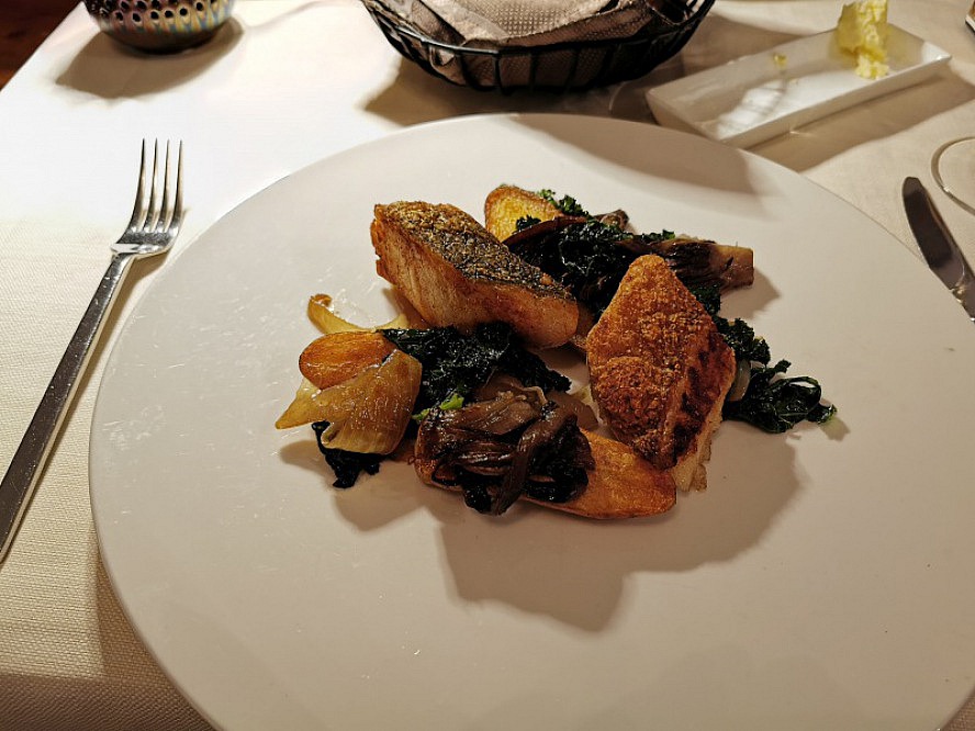 Hotel Ansitz Rungghof: perfekt zubereiteter Fisch