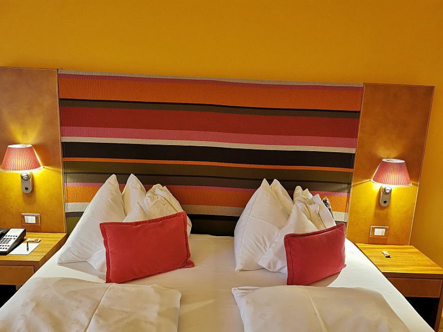 Hotel Therme Meran: die hervorragenden Betten sind sehr bequem
