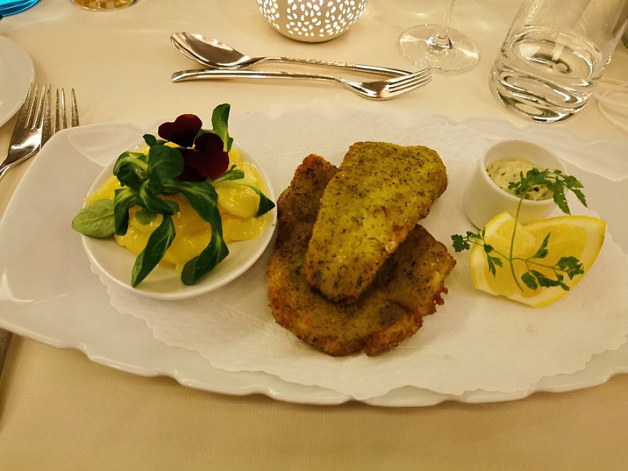 Hotel Therme Meran: Fisch zum Dinner