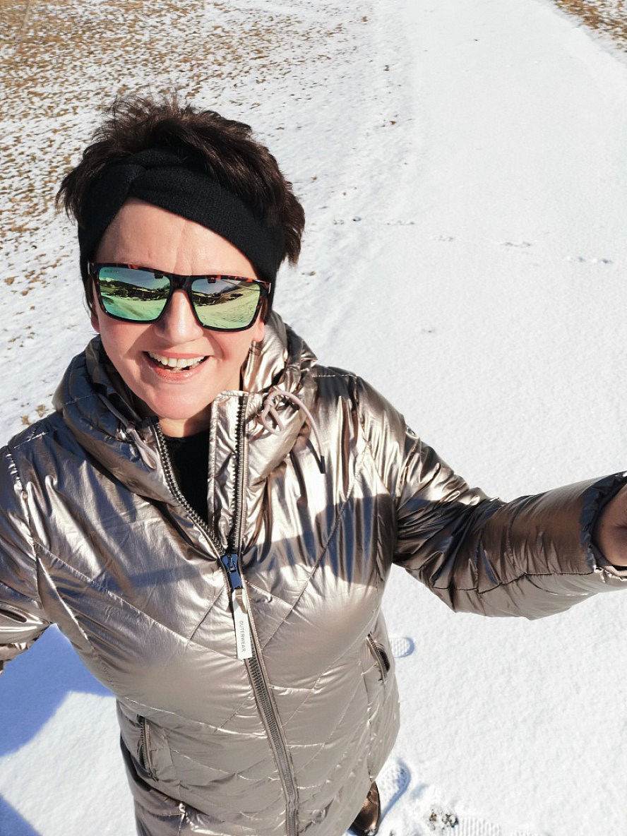 Tuberis Nature & Spa Resort: Annette Maria - Nur allzu gern begebe ich mich zu Fuß durch verschneite Landschaften
