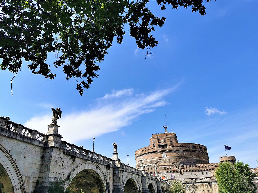 Toscana Vacanza: Die Engelsburg und die Tiber-Brücke Ponte Sant Angelo