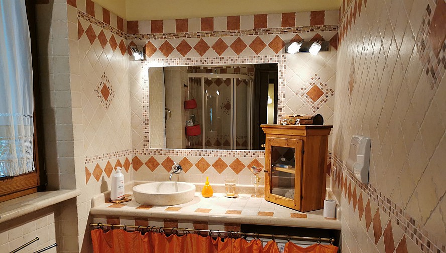 Toscana Vacanza: Im Badezimmer fehlt es ebenfalls an nichts