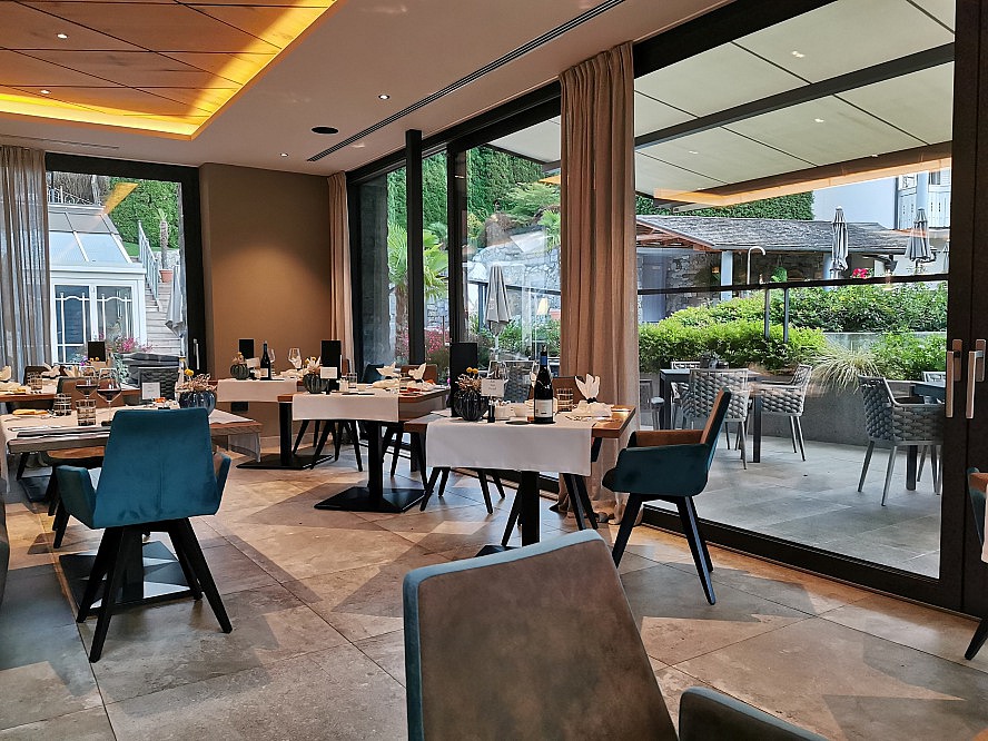 Dolce Vita Hotel Jagdhof: elegant eingedeckte Tische zum Dinner