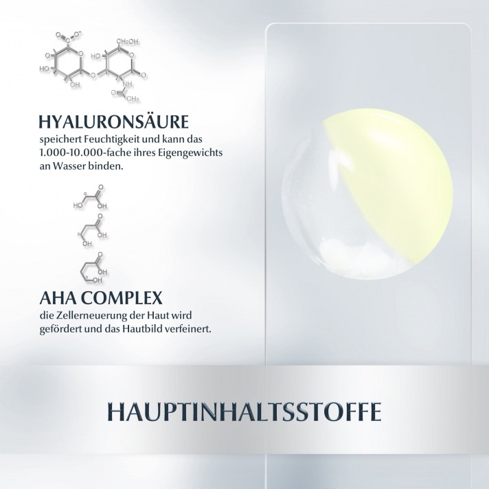 Eucerin: Hyaluron Filler - Hauptinhaltsstoffe - Nacht Peeling und Serum