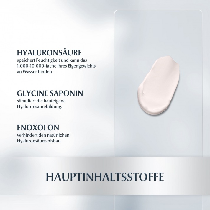 Eucerin: Hyaluron Filler - Inhaltsstoffe - Tagespflege für normale Haut bis Mischhaut