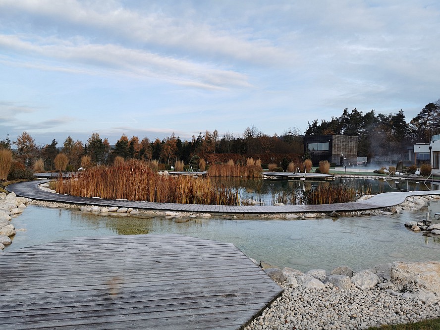 Der Birkenhof: die Gartenanlage ist auch im Winter sehr sehenswert