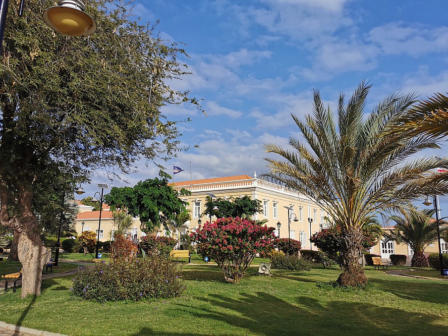 Vasco Da Gama: der Palastpark des Präsidenten von Kap Verde