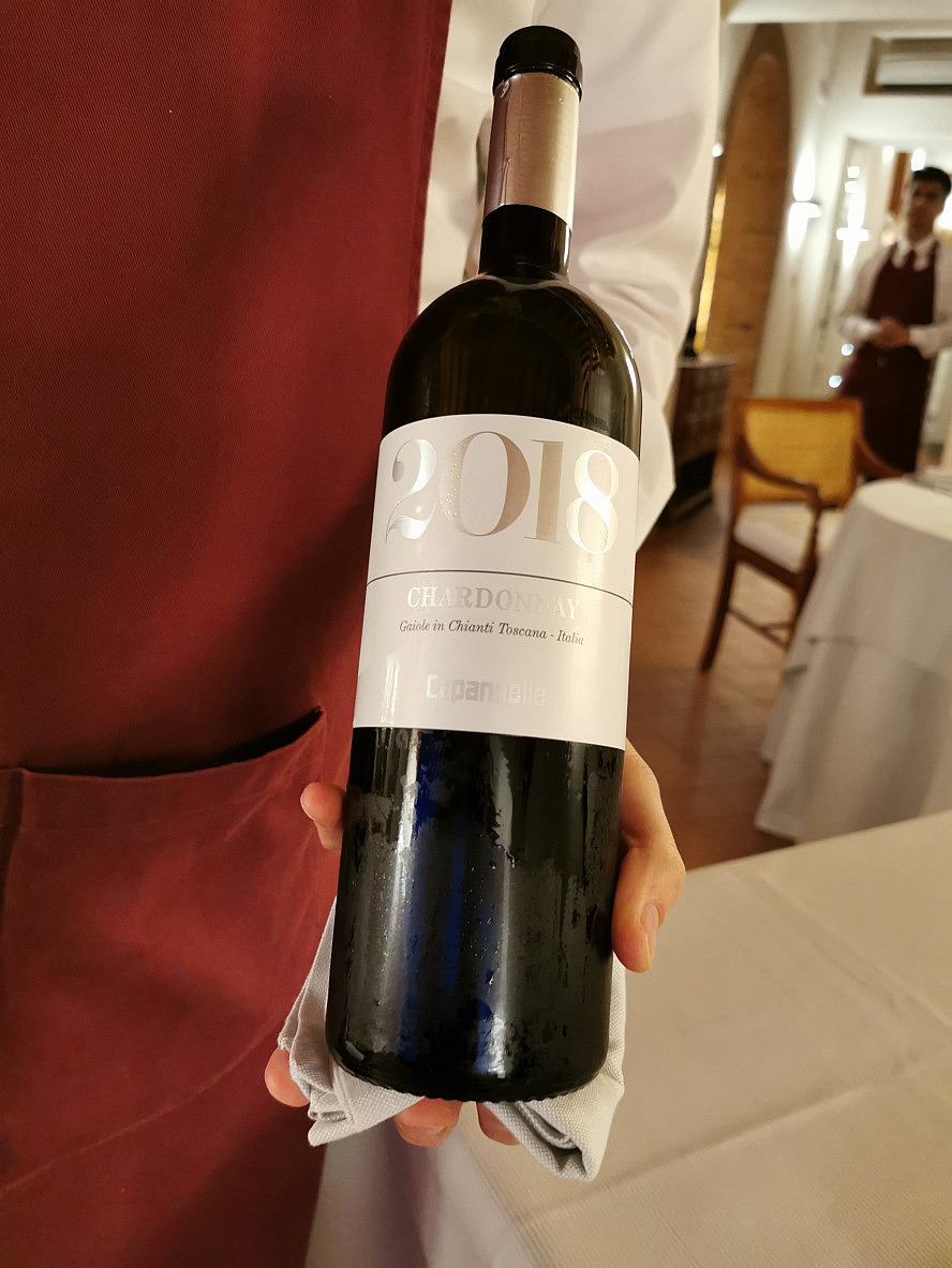 Osteria Il Tuscanico at The Club House: Erlesene korrespondierende Weine zum Dinner