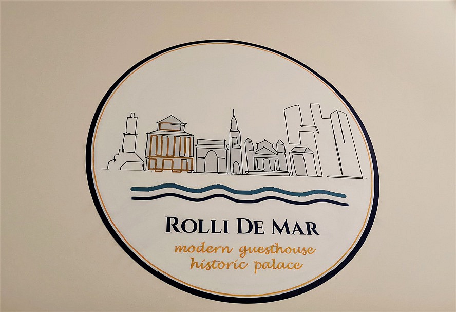 Genua - Rolli De Mar: Das offizielle Logo - Ja! Wir befinden uns wirklich in einem der Rolli de mar Paläste von Genua!