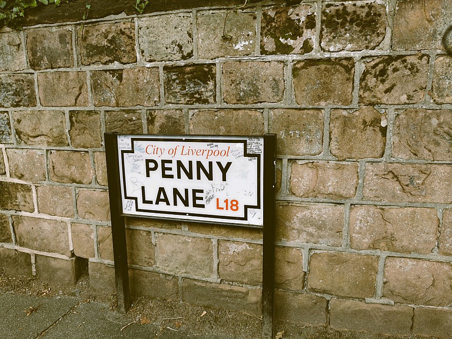 VASCO DA GAMA: und noch ein Bild eines der Penny Lane Schilder in Liverpool