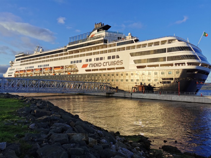 nocko cruises: Die Vasco Da Gama am Pier in Schottland