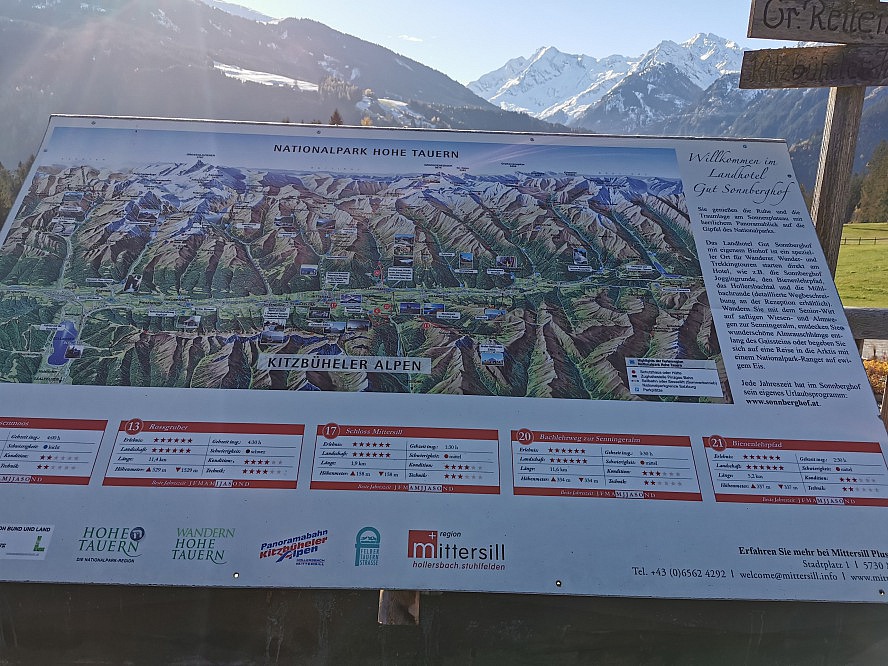 Gut Sonnberghof: Nationalpark Hohe Tauern - mit Blick auf die Kitzbüheler Alpen