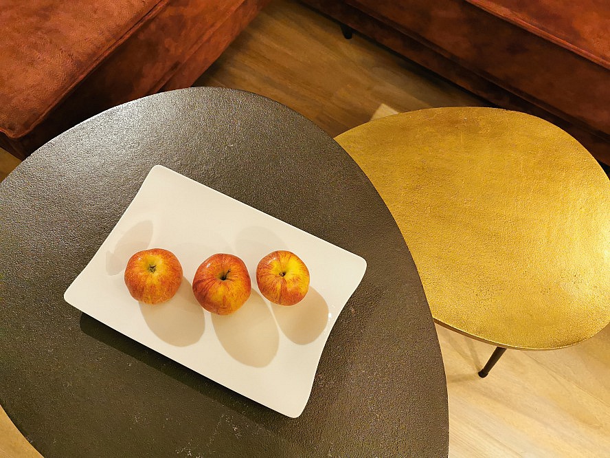 Hotel Holzapfel: die hübsch dekorierten Äpfel sind auch ein wirklich köstlicher Snack