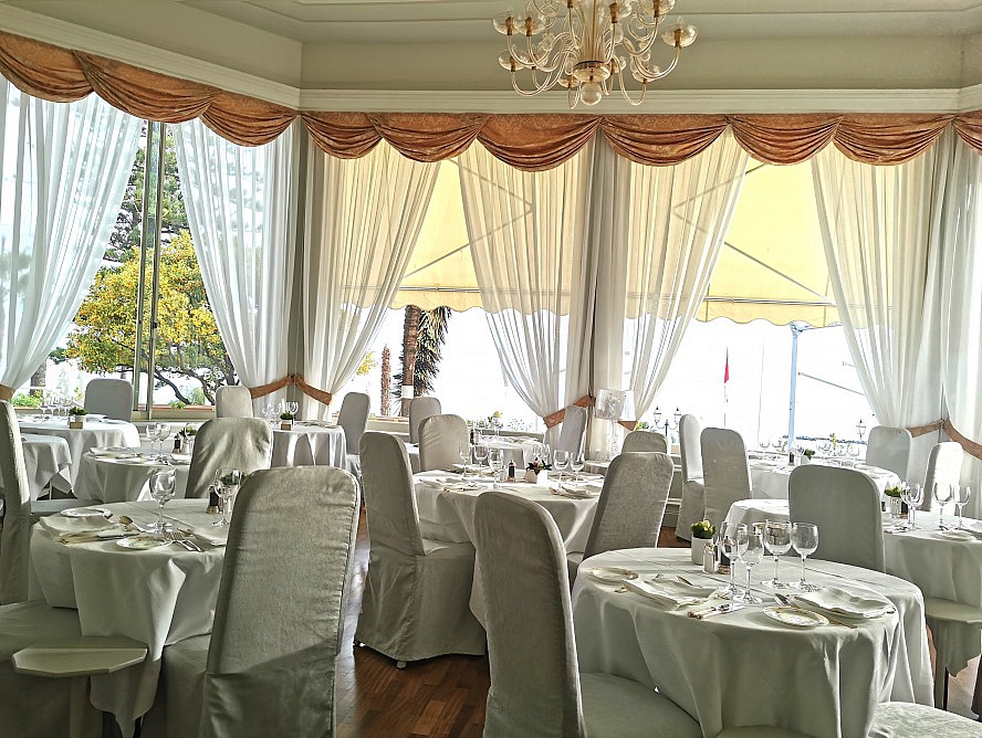 Royal Hotel Sanremo: üppiges Frühstück in Buffettform im Restaurant Fiori Di Murano