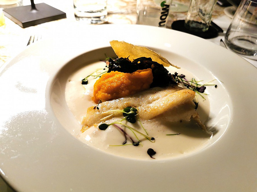 Hotel Lindenwirt: feine Fisch-Gänge beim Dinner