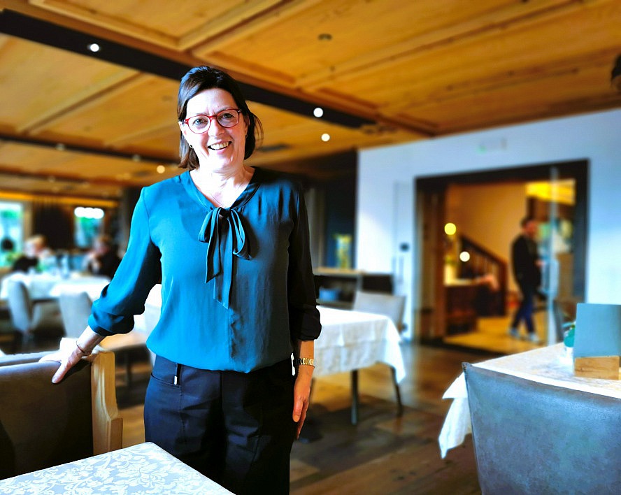 Hotel Sonnenhof: Die Chefin des Hauses - Wilma Schrott - begeistert uns mit einer sonnigen, herzlichen und gewinnenden Art