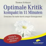 Thomas Schlayer: Optimale Kritik - kompakt in 11 Minuten: Erreichen Sie mehr durch simple Kleinigkeiten!