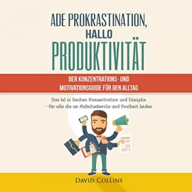 David Collins: Ade Prokrastination, Hallo Produktivität: Der Konzentrations & Motivationsguide