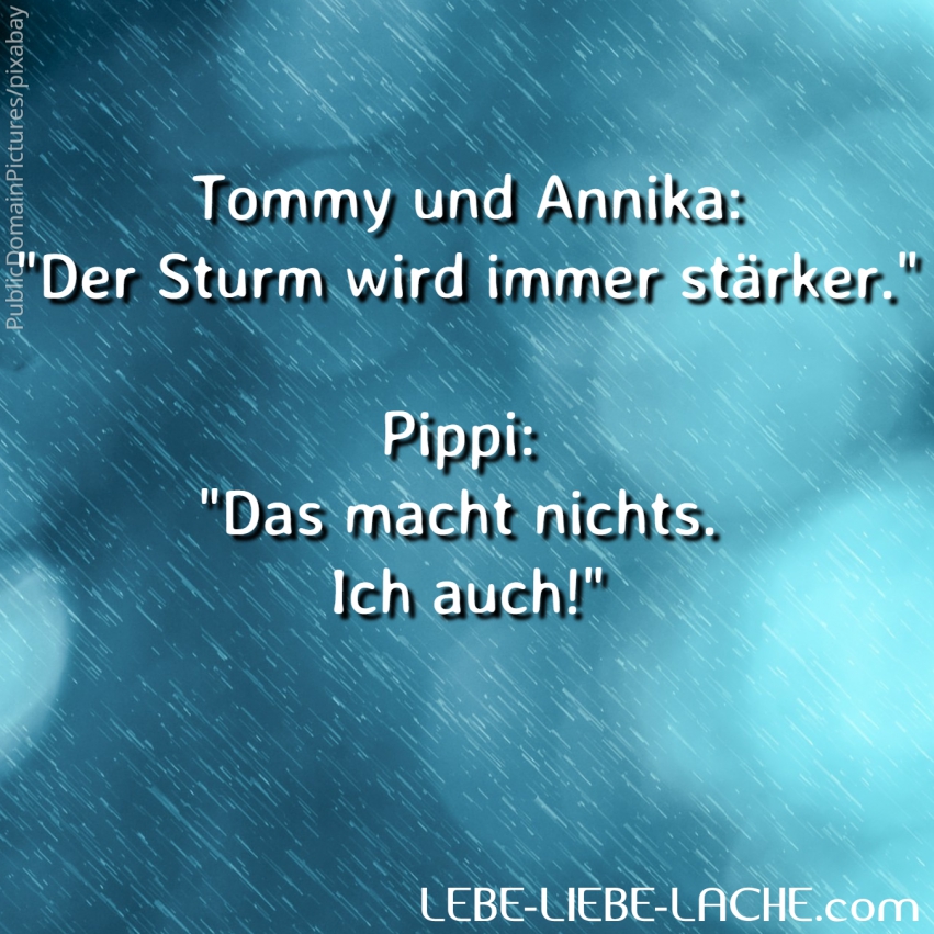 Spruchkarte Mit Zitat Tommy Und Annika Der Sturm Wird